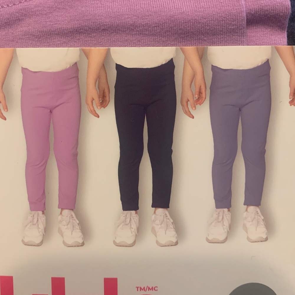 2 PEKKLE 3 PACK TODDLER PANTS sizes 3T & 4T